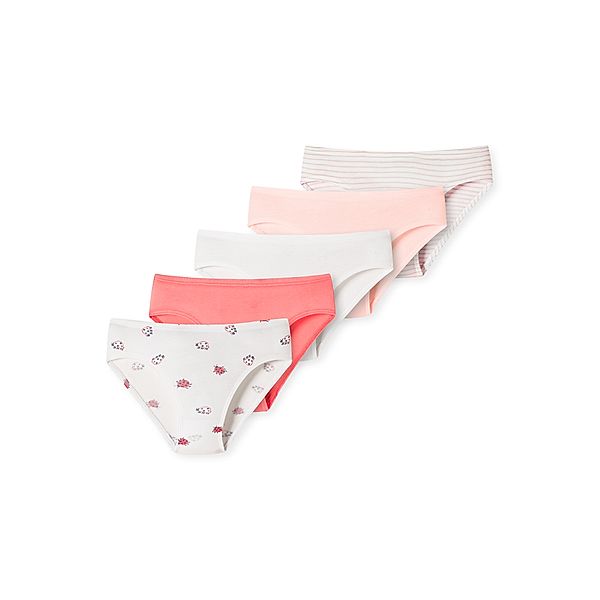 SCHIESSER Slips BUGS&STRIPES 5er Pack in rosa/weiß