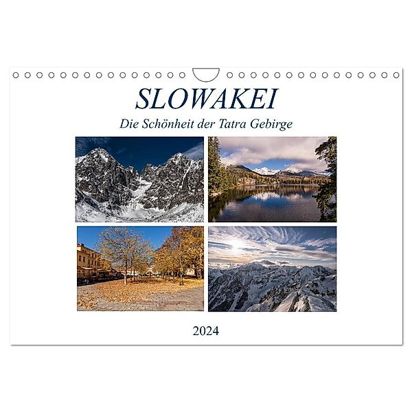 Slowakei - Die Schönheit der Tatra Gebirge (Wandkalender 2024 DIN A4 quer), CALVENDO Monatskalender, Gloria Correia Photography