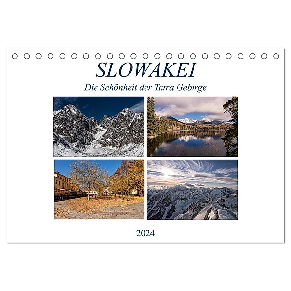 Slowakei - Die Schönheit der Tatra Gebirge (Tischkalender 2024 DIN A5 quer), CALVENDO Monatskalender, Gloria Correia Photography