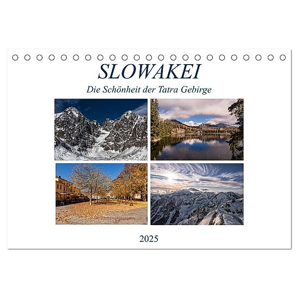 Slowakei - Die Schönheit der Tatra Gebirge (Tischkalender 2025 DIN A5 quer), CALVENDO Monatskalender, Calvendo, Gloria Correia Photography