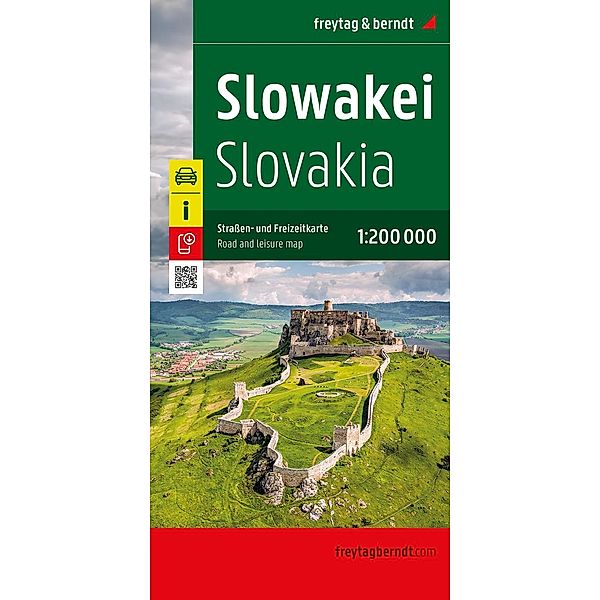 Slowakei, Straßen- und Freizeitkarte 1:200.000, freytag & berndt