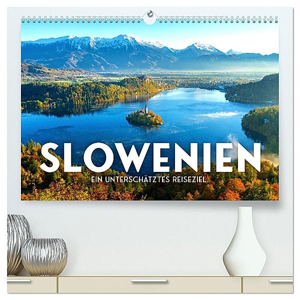 Slowenien - Ein unterschätztes Reiseziel. (hochwertiger Premium Wandkalender 2025 DIN A2 quer), Kunstdruck in Hochglanz, Calvendo, SF