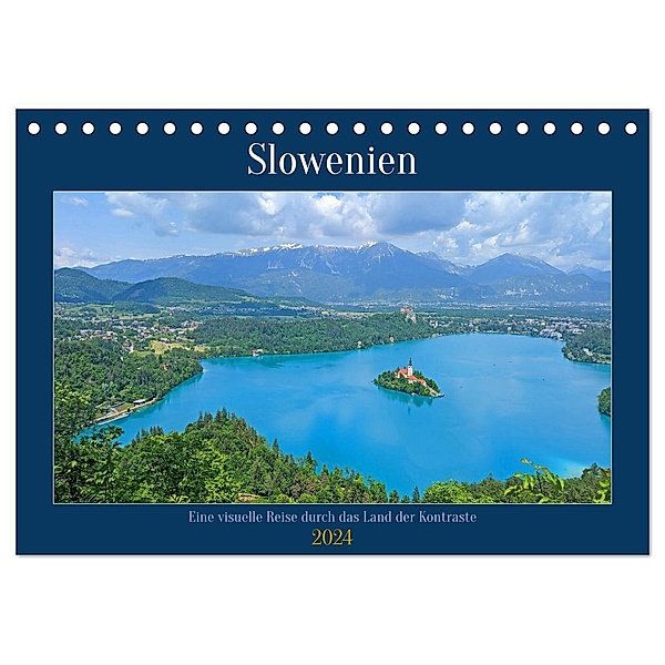 Slowenien - Eine visuelle Reise durch das Land der Kontraste (Tischkalender 2024 DIN A5 quer), CALVENDO Monatskalender, Denise Graupner
