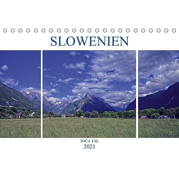 Slowenien - Soca Tal (Tischkalender 2021 DIN A5 quer), Alfred Hadler