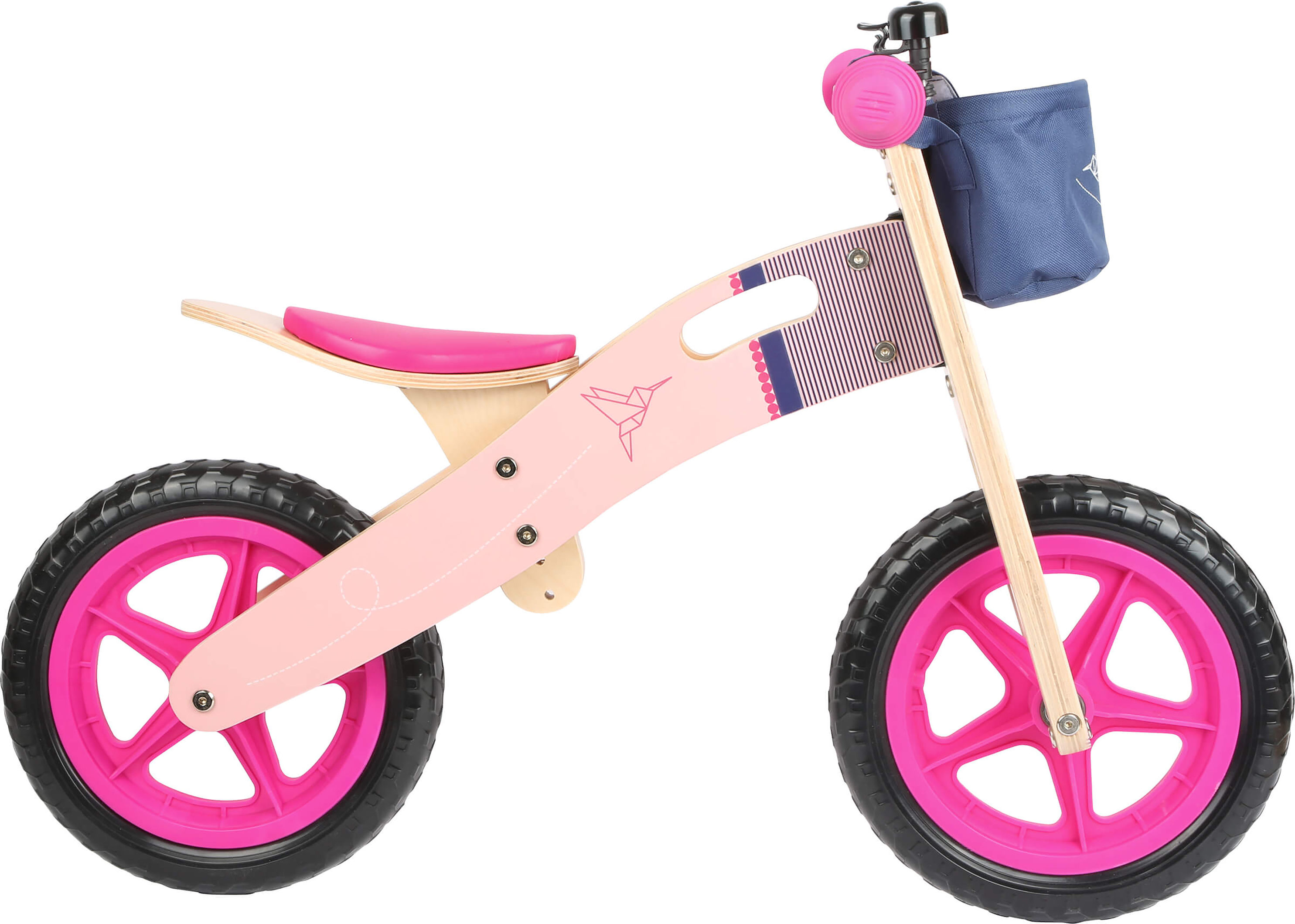 small foot® Laufrad Kolibri aus Holz, pink kaufen