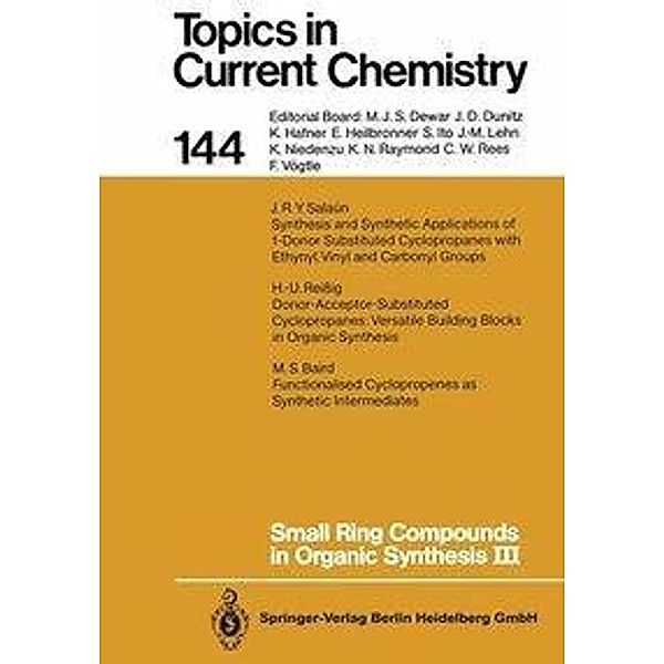 Small Ring Compounds in Organic Synthesis III