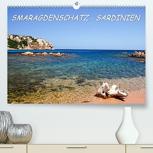 SMARAGDENSCHATZ - SARDINIEN (Premium, hochwertiger DIN A2 Wandkalender 2023, Kunstdruck in Hochglanz), Braschi