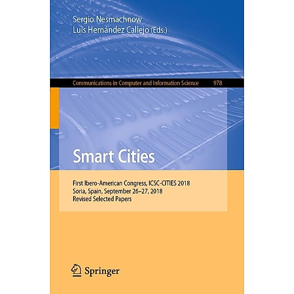 Smart Cities / Communications in Computer and Information Science Bd.978