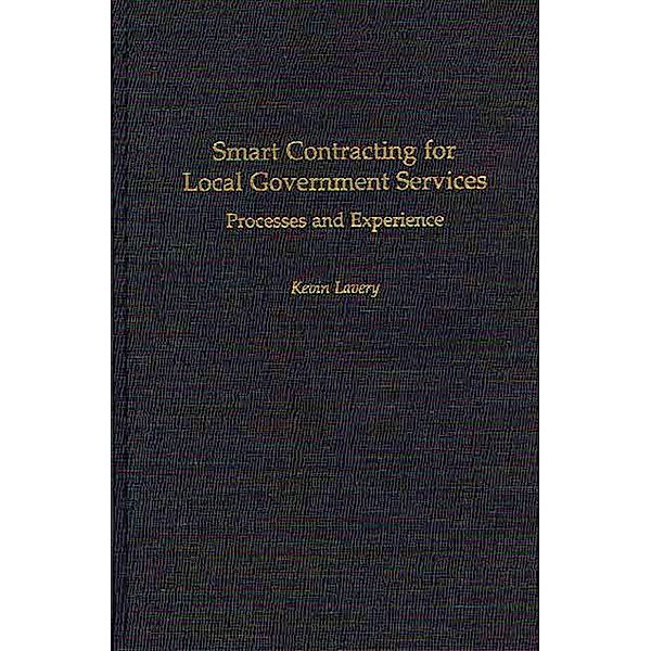 Smart Contracting for Local Government Services, Kevin Lavery