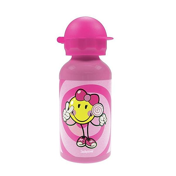 Smiley Trinkflasche, rosa