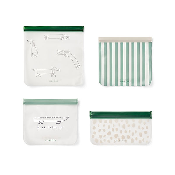 LIEWOOD Snack-Beutel CLIVE 4er Set in peppermint