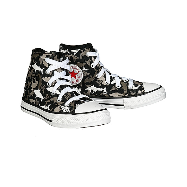 Converse Sneaker CTAS HI – SHARK BITE in grau/schwarz/weiß