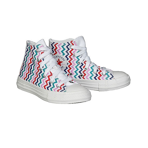 Converse Sneaker CTAS HI – ZIGZAG in weiß/bunt