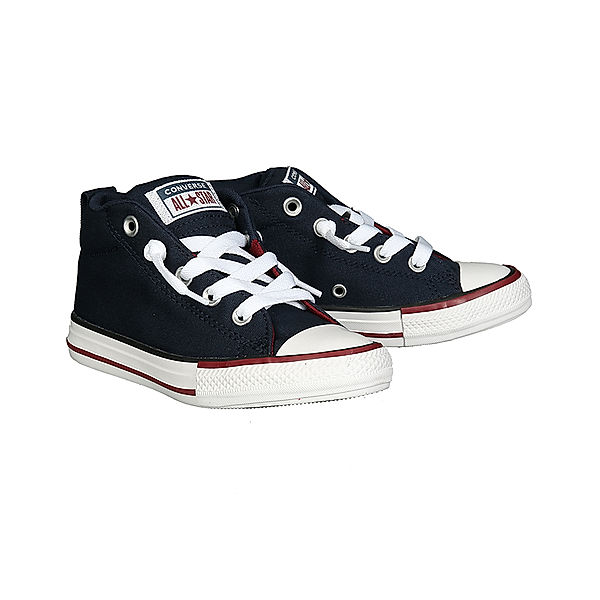 Converse Sneaker CTAS STREET MID in navy/weiß/weinrot