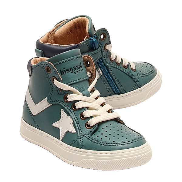 bisgaard Sneaker ISAK halbhoch in aqua