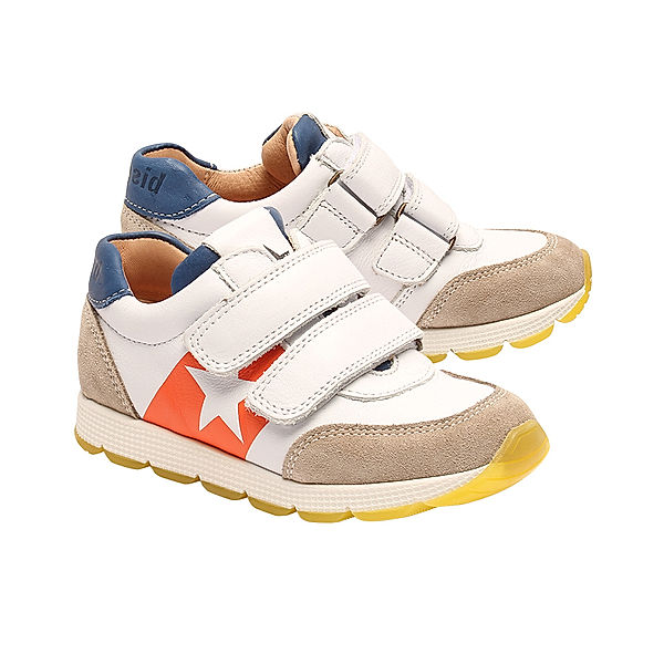 bisgaard Sneaker LIAM flach in weiss/orange