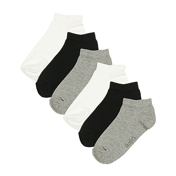 ewers Sneaker-Socken ESSENTIAL MIX 6er-Pack in grau/schwarz/weiß