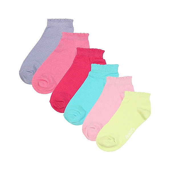 ewers Sneaker-Socken ESSENTIAL MIX 6er-Pack in pink/türkis