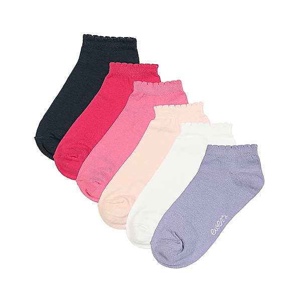 ewers Sneaker-Socken ESSENTIAL MIX 6er-Pack in pink/rosa/navy