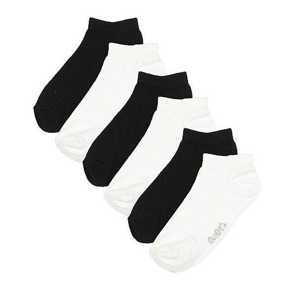 ewers Sneaker-Socken ESSENTIAL MIX 6er-Pack in weiss/schwarz