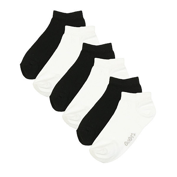 ewers Sneaker-Socken ESSENTIAL MIX 6er-Pack in weiß/schwarz