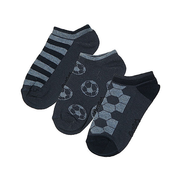 ewers Sneaker-Socken FUßBALL 3er-Pack in blau