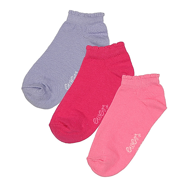 ewers Sneaker-Socken UNI 3er-Pack in pink/flieder