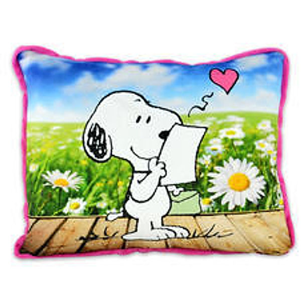 Snoopy Kissen Postkarte 40 x 30 cm