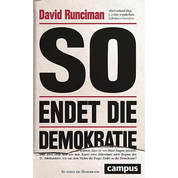 So endet die Demokratie, David Runciman