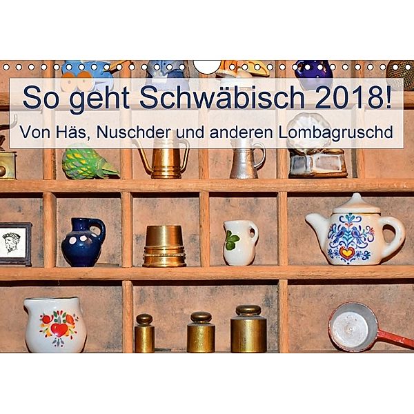 So geht Schwäbisch! Von Häs, Nuschder und anderen Lombagruschd (Wandkalender 2018 DIN A4 quer), Steffani Lehmann