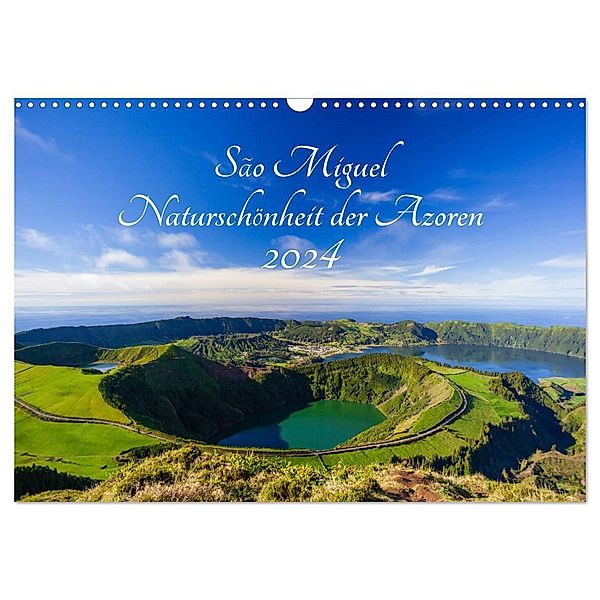 São Miguel - Naturschönheit der Azoren (Wandkalender 2024 DIN A3 quer), CALVENDO Monatskalender, Janita Webeler