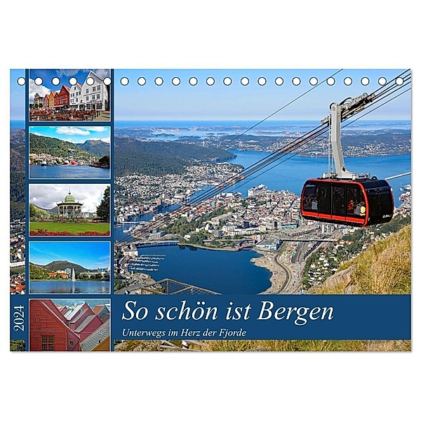 So schön ist Bergen (Tischkalender 2024 DIN A5 quer), CALVENDO Monatskalender, Klaus Eppele