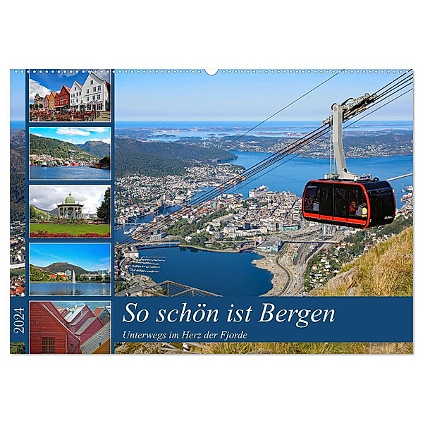 So schön ist Bergen (Wandkalender 2024 DIN A2 quer), CALVENDO Monatskalender, Klaus Eppele