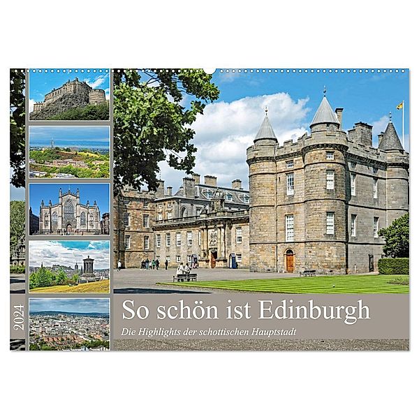 So schön ist Edinburgh (Wandkalender 2024 DIN A2 quer), CALVENDO Monatskalender, Klaus Eppele