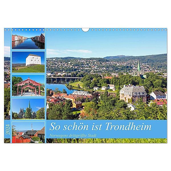 So schön ist Trondheim (Wandkalender 2024 DIN A3 quer), CALVENDO Monatskalender, Klaus Eppele