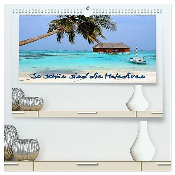 So schön sind die Malediven (hochwertiger Premium Wandkalender 2024 DIN A2 quer), Kunstdruck in Hochglanz, Nina Schwarze