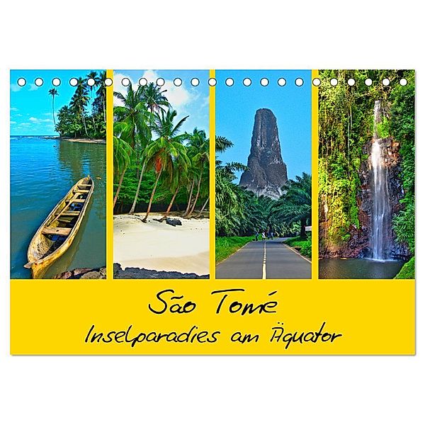 São Tomé - Inselparadies am Äquator (Tischkalender 2025 DIN A5 quer), CALVENDO Monatskalender, Calvendo, Lost Plastron Pictures