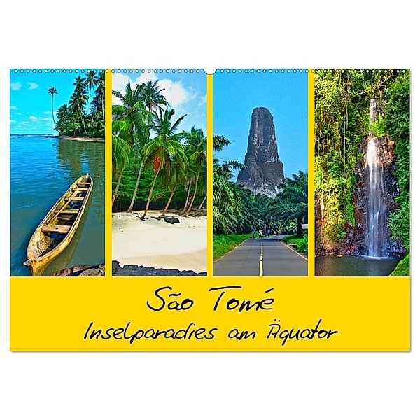São Tomé - Inselparadies am Äquator (Wandkalender 2024 DIN A2 quer), CALVENDO Monatskalender, Lost Plastron Pictures