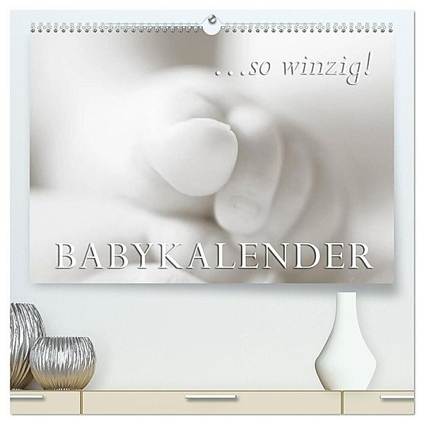 ...so winzig - Babykalender (hochwertiger Premium Wandkalender 2025 DIN A2 quer), Kunstdruck in Hochglanz, Calvendo, Markus W. Lambrecht