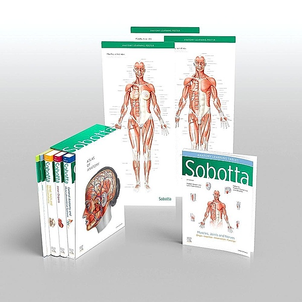 Sobotta Atlas of Anatomy, Package, 17th ed., English/Latin, Friedrich Paulsen, Jens Waschke