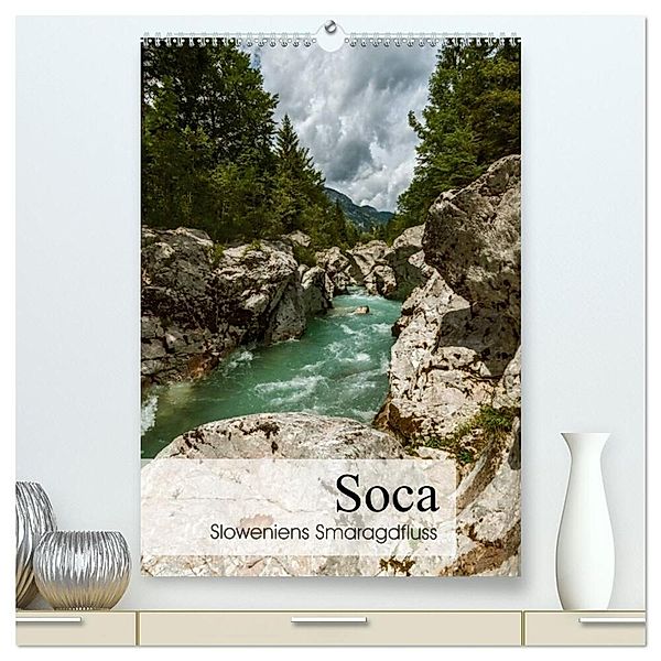 Soca - Sloweniens Smaragdfluss (hochwertiger Premium Wandkalender 2024 DIN A2 hoch), Kunstdruck in Hochglanz, Alexander Bartek