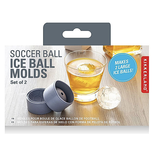 Soccer Ball Ice Ball Molds, Kikkerland Design Team