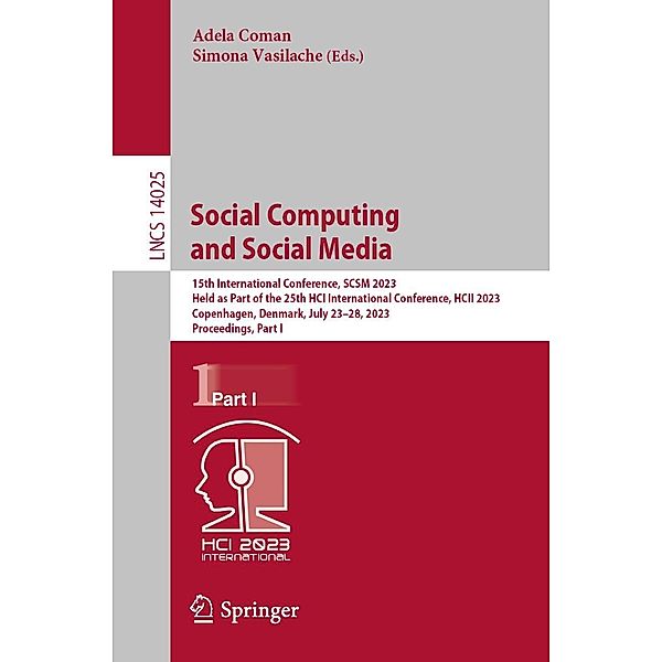 Social Computing and Social Media / Lecture Notes in Computer Science Bd.14025