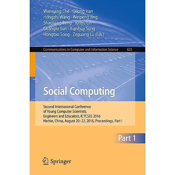 Social Computing / Communications in Computer and Information Science Bd.623