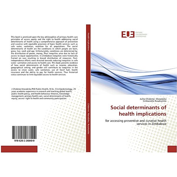 Social determinants of health implications, Julita Chideme- Maradzika, Simbarashe Rusakaniko