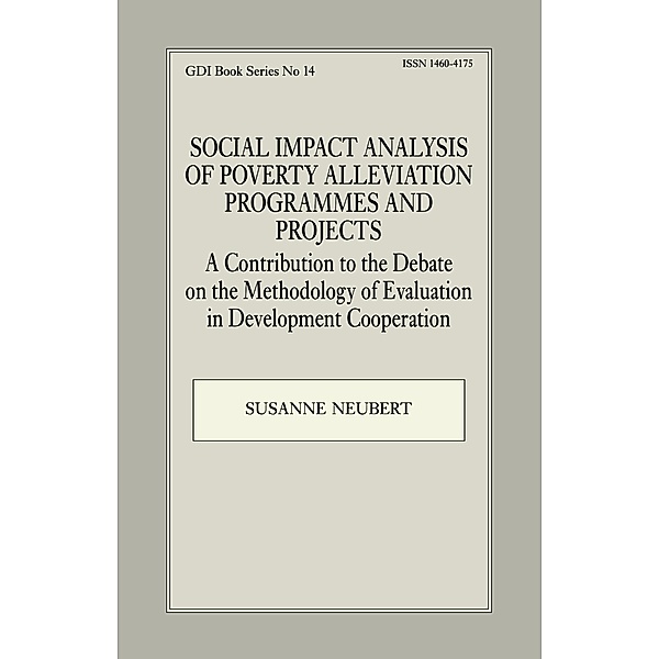 Social Impact Analysis of Poverty Alleviation Programmes and Projects, Susanne Neubert