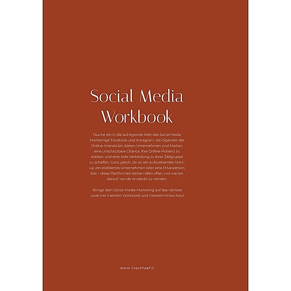 Social Media Workbook, Liv Schläfli