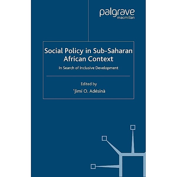 Social Policy in Sub-Saharan African Context / Social Policy in a Development Context