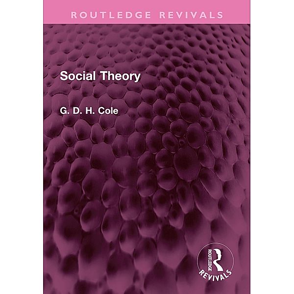 Social Theory, G. D. H. Cole