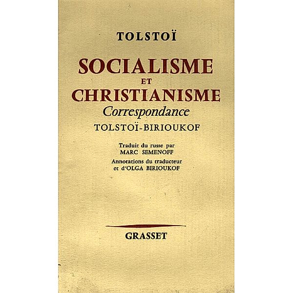Socialisme et christianisme / Essais Etranger, Léon Tolstoï
